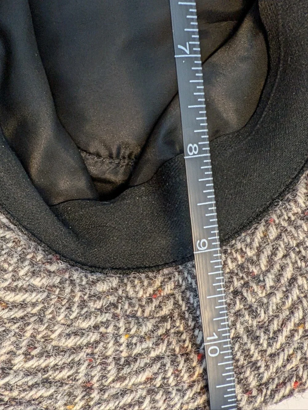 Vintage Mizen Head Irish Wool Tweed Fedora Hat - Made in Ireland Herringbone